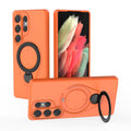 Ring Shield MagSafe TPU Phone Case with 360 Degree Rotating Holder, For Samsung Galaxy S25 Ultra 5G, For Samsung Galaxy S24 Ultra 5G, For Samsung Galaxy S24 5G, For Samsung Galaxy S23 Ultra 5G