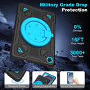 For Samsung Galaxy Tab A11+ / A9+ Silicone PC Tablet Case with Shoulder Strap