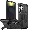 Hidden Metal Holder Magnetic Shockproof Phone Case, For Samsung Galaxy S25 5G / S24 5G, For Samsung Galaxy S25+ 5G / S24+ 5G, For Samsung Galaxy S25 Ultra 5G, For Samsung Galaxy S24 Ultra 5G