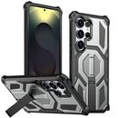 Hidden Metal Holder Magnetic Shockproof Phone Case, For Samsung Galaxy S25 5G / S24 5G, For Samsung Galaxy S25+ 5G / S24+ 5G, For Samsung Galaxy S25 Ultra 5G, For Samsung Galaxy S24 Ultra 5G