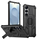 Hidden Metal Holder Magnetic Shockproof Phone Case, For Samsung Galaxy S26+ 5G, For Samsung Galaxy S26 Ultra 5G, For Samsung Galaxy S26 5G, For Samsung Galaxy S25 FE 5G