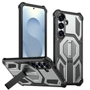 Hidden Metal Holder Magnetic Shockproof Phone Case, For Samsung Galaxy S26+ 5G, For Samsung Galaxy S26 Ultra 5G, For Samsung Galaxy S26 5G, For Samsung Galaxy S25 FE 5G