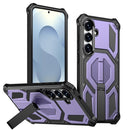 Hidden Metal Holder Magnetic Shockproof Phone Case, For Samsung Galaxy S25 5G / S24 5G, For Samsung Galaxy S25+ 5G / S24+ 5G, For Samsung Galaxy S25 Ultra 5G, For Samsung Galaxy S24 Ultra 5G