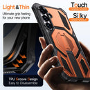 Hidden Metal Holder Magnetic Shockproof Phone Case, For Samsung Galaxy S25 5G / S24 5G, For Samsung Galaxy S25+ 5G / S24+ 5G, For Samsung Galaxy S25 Ultra 5G, For Samsung Galaxy S24 Ultra 5G