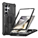 Hidden Metal Holder Magnetic Shockproof Phone Case, For Samsung Galaxy S25 5G / S24 5G, For Samsung Galaxy S25+ 5G / S24+ 5G, For Samsung Galaxy S25 Ultra 5G, For Samsung Galaxy S24 Ultra 5G