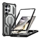 Hidden Metal Holder Magnetic Shockproof Phone Case, For Samsung Galaxy S25 5G / S24 5G, For Samsung Galaxy S25+ 5G / S24+ 5G, For Samsung Galaxy S25 Ultra 5G, For Samsung Galaxy S24 Ultra 5G