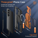 Hidden Metal Holder Magnetic Shockproof Phone Case, For Samsung Galaxy S26+ 5G, For Samsung Galaxy S26 Ultra 5G, For Samsung Galaxy S26 5G, For Samsung Galaxy S25 FE 5G