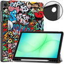 Smart TPU Leather Tablet Case with Pen Tray, For Samsung Galaxy Tab A11+