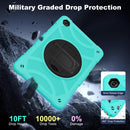 Hybrid Silicone Tablet Case Hand Strap & Shoulder Strap For Samsung Galaxy Tab A11+ / A9+