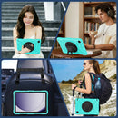 Hybrid Silicone Tablet Case Hand Strap & Shoulder Strap For Samsung Galaxy Tab A11+ / A9+