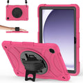 Hybrid Silicone Tablet Case Hand Strap & Shoulder Strap For Samsung Galaxy Tab A11+ / A9+