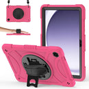 Hybrid Silicone Tablet Case Hand Strap & Shoulder Strap For Samsung Galaxy Tab A11+ / A9+