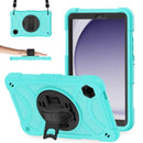 Hybrid Silicone Tablet Case Hand Strap & Shoulder Strap For Samsung Galaxy Tab A11+ / A9+
