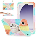 Hybrid Silicone Tablet Case Hand Strap & Shoulder Strap For Samsung Galaxy Tab A11+ / A9+