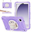 Hybrid Silicone Tablet Case Hand Strap & Shoulder Strap For Samsung Galaxy Tab A11+ / A9+