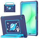 Silicone Hybrid PC Tablet Case with Shoulder Strap, For Samsung Galaxy Tab A11+ / A9+