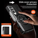 Lens Sliding Window Multifunctional Magnetic Shockproof Phone Case, For Galaxy Z Fold4 5G, For Galaxy Z Flip4 5G, For Galaxy Z Flip3 5G, For Galaxy Z Fold3 5G