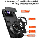 Lens Sliding Window Multifunctional Magnetic Shockproof Phone Case, For Galaxy Z Flip3 5G, For Galaxy Z Fold3 5G