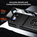 Lens Sliding Window Multifunctional Magnetic Shockproof Phone Case, For Galaxy Z Flip3 5G, For Galaxy Z Fold3 5G