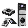 Lens Sliding Window Multifunctional Magnetic Shockproof Phone Case, For Galaxy Z Flip3 5G, For Galaxy Z Fold3 5G