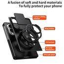 Lens Sliding Window Multifunctional Magnetic Shockproof Phone Case, For Galaxy Z Fold8 5G, For Samsung Galaxy Z Fold7 5G, For Galaxy Z Flip7 5G, For Galaxy Z Fold6 5G, For Galaxy Z Fold5 5G