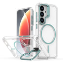 Bright Color Clear MagSafe Lens Frame Holder Phone Case, For Samsung Galaxy S26+ 5G, For Samsung Galaxy S26 Ultra 5G, For Samsung Galaxy S26 5G