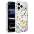 Flower Pattern IMD Glitter Magnetic Phone Case For iPhone 18 Pro
