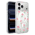 Flower Pattern IMD Glitter Magnetic Phone Case For iPhone 18 Pro