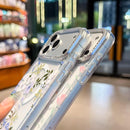 Flower Pattern IMD Glitter Magnetic Phone Case For iPhone 17 Pro