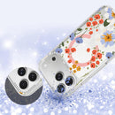 Flower Pattern IMD Glitter Magnetic Phone Case For iPhone 17 Pro