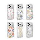 Flower Pattern IMD Glitter Magnetic Phone Case For iPhone 17 Pro