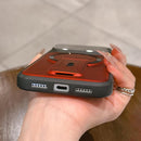 Shockproof Lens Cover Magnetic Phone Case with Hidden Holder For iPhone 17