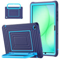 For Samsung Galaxy Tab A11+ / A9+ Ripple Silicone Hybrid PC Tablet Case with Shoulder Strap