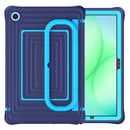 For Samsung Galaxy Tab A11+ / A9+ Ripple Silicone Hybrid PC Tablet Case with Shoulder Strap
