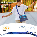 For Samsung Galaxy Tab A11+ / A9+ Ripple Silicone Hybrid PC Tablet Case with Shoulder Strap