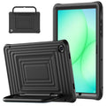 For Samsung Galaxy Tab A11+ / A9+ Ripple Silicone Hybrid PC Tablet Case with Shoulder Strap