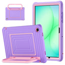 For Samsung Galaxy Tab A11+ / A9+ Ripple Silicone Hybrid PC Tablet Case with Shoulder Strap