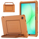 For Samsung Galaxy Tab A11+ / A9+ Ripple Silicone Hybrid PC Tablet Case with Shoulder Strap