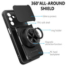 Multifunctional Sliding Camshield Ring Holder Phone Case, For Galaxy S26+ 5G, For Galaxy S26 Ultra 5G, For Galaxy S26 5G