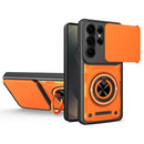 Multifunctional Sliding Camshield Ring Holder Phone Case, For Galaxy S26+ 5G, For Galaxy S26 Ultra 5G, For Galaxy S26 5G