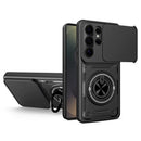 Multifunctional Sliding Camshield Ring Holder Phone Case, For Galaxy S26+ 5G, For Galaxy S26 Ultra 5G, For Galaxy S26 5G