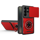 Multifunctional Sliding Camshield Ring Holder Phone Case, For Galaxy S26+ 5G, For Galaxy S26 Ultra 5G, For Galaxy S26 5G