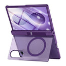 For Samsung Galaxy Z Fold 8 5G Intergrated Shell And Flim Translucent Hinge Holder Magnetic Phone Case