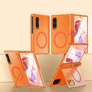 For Samsung Galaxy Z Fold 8 5G Intergrated Shell And Flim Translucent Hinge Holder Magnetic Phone Case