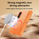 For Samsung Galaxy Z Fold 8 5G Intergrated Shell And Flim Translucent Hinge Holder Magnetic Phone Case