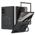 Rotation Magnetic Ring Holder Hinge Integrated Film Phone Case, For  Galaxy Z Fold8 5G, For Galaxy Z Fold8 Ultra 5G, For Galaxy Z Flip8 5G