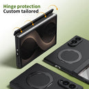 Rotation Magnetic Ring Holder Hinge Integrated Film Phone Case, For  Galaxy Z Fold8 5G, For Galaxy Z Fold8 Ultra 5G, For Galaxy Z Flip8 5G