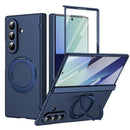 Rotation Magnetic Ring Holder Hinge Integrated Film Phone Case, For  Galaxy Z Fold8 5G, For Galaxy Z Fold8 Ultra 5G, For Galaxy Z Flip8 5G