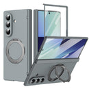 Rotation Magnetic Ring Holder Hinge Integrated Film Phone Case, For  Galaxy Z Fold8 5G, For Galaxy Z Fold8 Ultra 5G, For Galaxy Z Flip8 5G