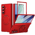 Magnetic Ring Holder Hinge Integrated Film Phone Case For Galaxy Z Fold8 Ultra 5G